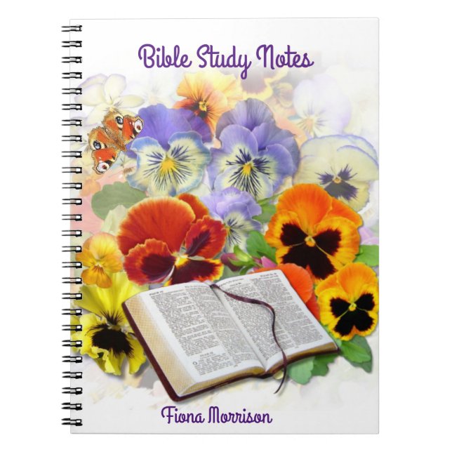Carnet Notes d'étude sur la Bible de Pansy et de Papillon (Devant)