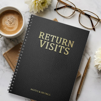 Carnet Notes et détails des visites de retour JW en spira