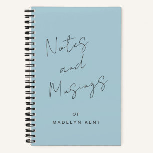 Carnet Notes & Musées Calligraphie de script Personnalisé