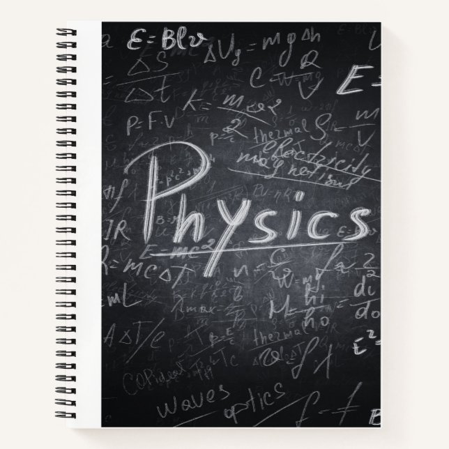 CARNET NOTES PHYSIQUES (OMBRE NOIR) (Devant)