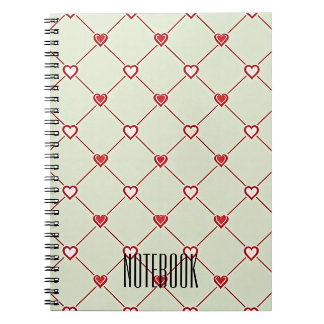 Carnet Notes Premium de Valentine's Heartline (Devant)
