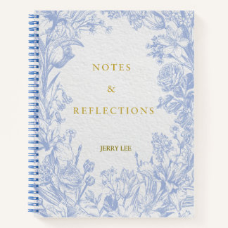 Carnet 'Notes & Reflections' Personalised Botanical