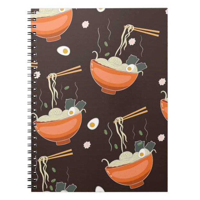 Carnet Nouilles Ramen : Graphiques Vintages (Devant)