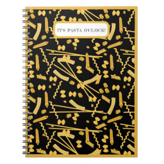 Carnet Nourriture italienne, motif de pâtes