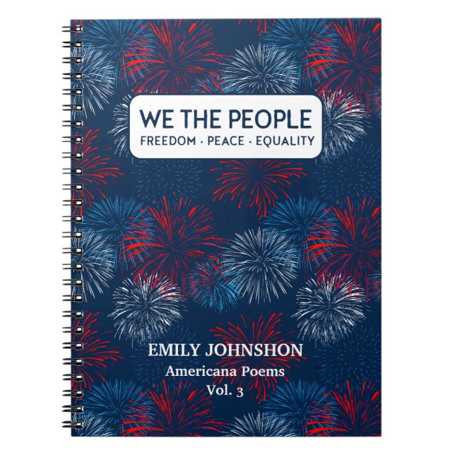 Carnet NOUS LE PEUPLE Liberté Paix Égalité Personnalisée (Devant)