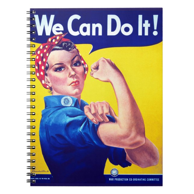 Carnet Nous pouvons le faire Rosie le Riveter (Devant)