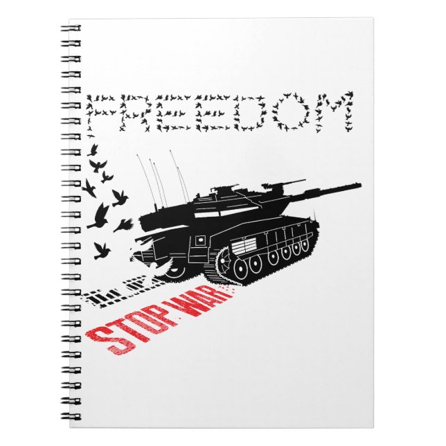 Carnet Nous voulons la paix et la liberté dans le monde,  (Devant)