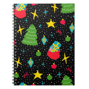 Carnet Nouvel An motif transparent et lumineux avec Noël