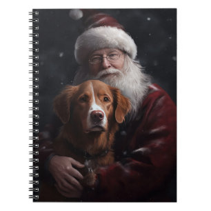 Carnet Nouvelle-Écosse Duck Toller Avec Le Festif Du Père