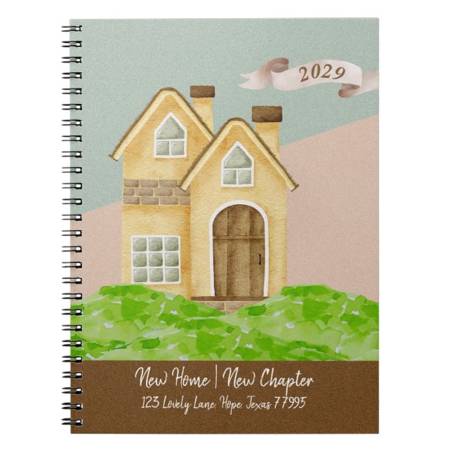 Carnet Nouvelle maison Nouveau chapitre pour la première  (Devant)