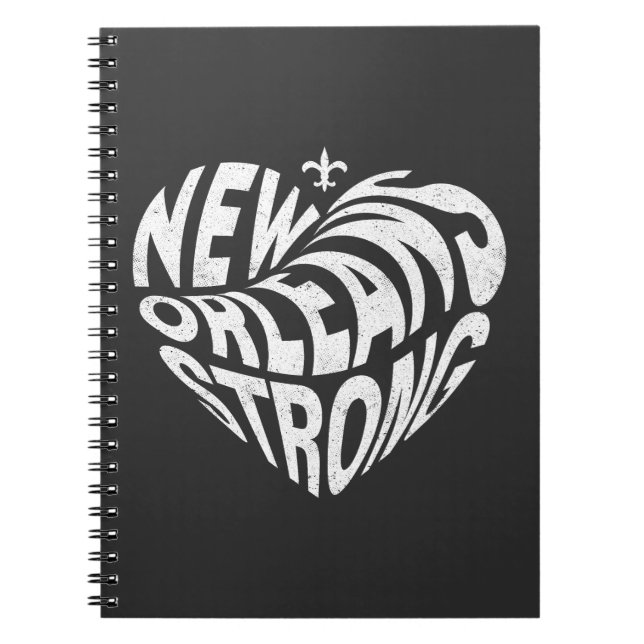 Carnet Nouvelle-Orléans Nola Coeur Fort (Devant)