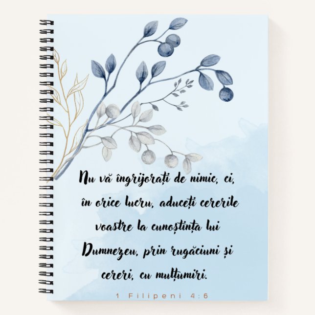 Carnet Nu va ingrijorati de nimic Caiet cu spirala (Devant)