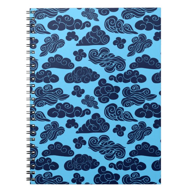 Carnet Nuages Auspicious Motif chinois traditionnel CC (Devant)