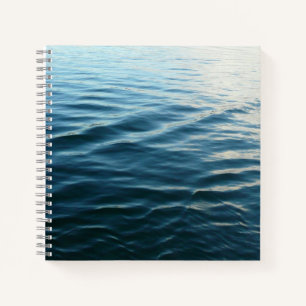 Carnet Nuances d'eau bleue Photographie de la nature Abst
