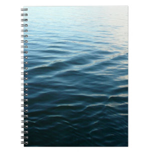 Carnet Nuances d'eau bleue Photographie de la nature Abst