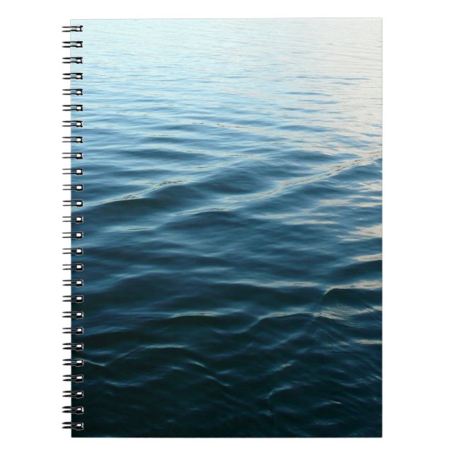Carnet Nuances d'eau bleue Photographie de la nature Abst (Devant)