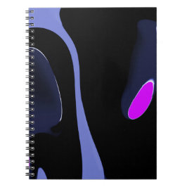 Carnet Nuit de la Comète : Bleu Abstrait, Violet & Noir
