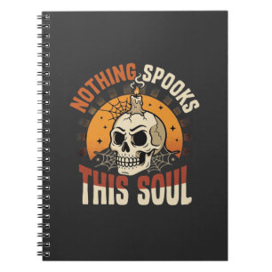 Carnet Nuit de squelette courageux d'Halloween