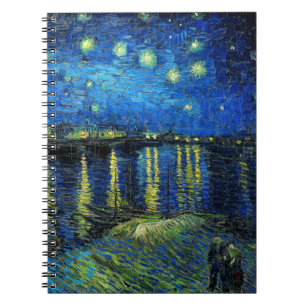 Carnet Nuit étoilée sur le Rhône par Vincent Van Gogh
