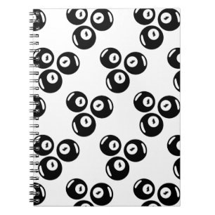 Carnet Numéro Chanceux 111 Boules Noires