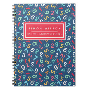 Carnet Numéro de menu Motif - Enfants ou enseignant
