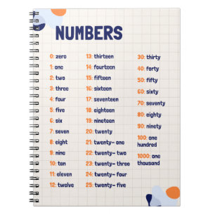 Carnet Numéro mathématique Éducation scolaire Apprentissa