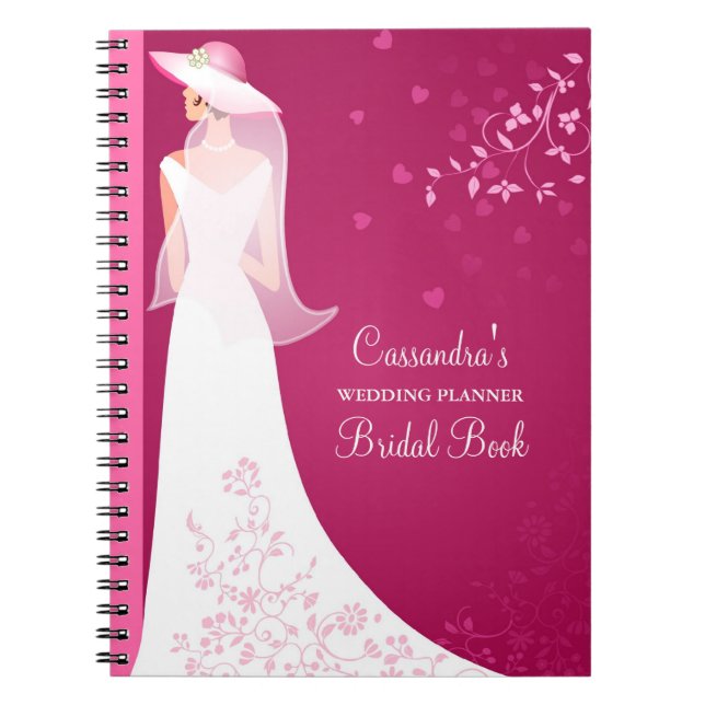 Carnet nuptiale de journal de wedding planner fait (Devant)