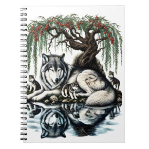 Carnet Oasis de la famille des loups sereins dans la natu