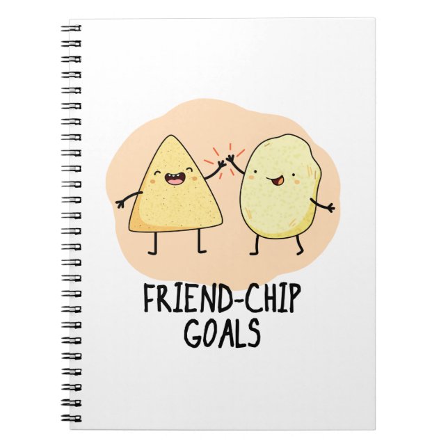 Carnet Objectifs Friend-Chip Blague sur les chips de nour (Devant)