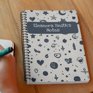 Carnet Objets dessinés à la main Fantaisie Merveilleux
