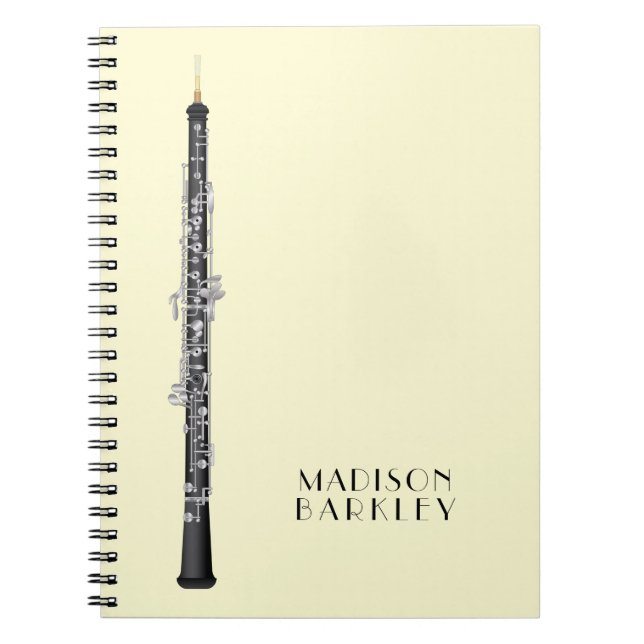 Carnet Oboe Musicien professeur de musique (Devant)