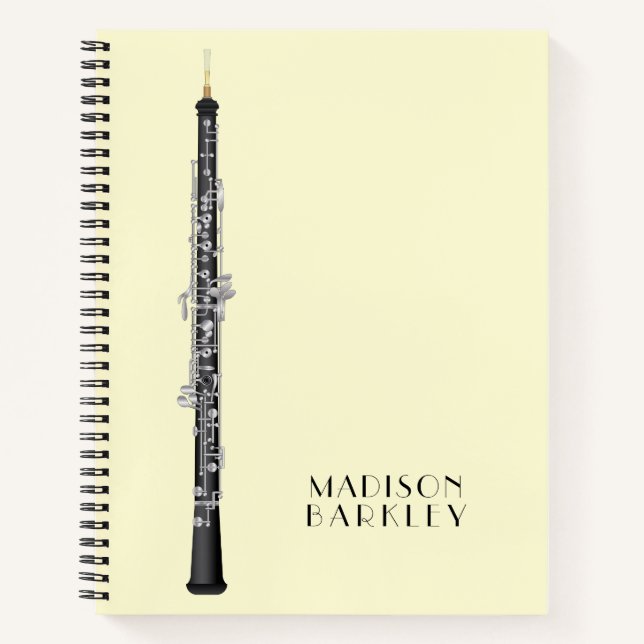 Carnet Oboe Musicien professeur de musique (Devant)