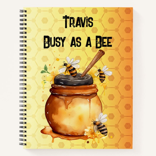 Carnet Occupé comme une abeille (Devant)