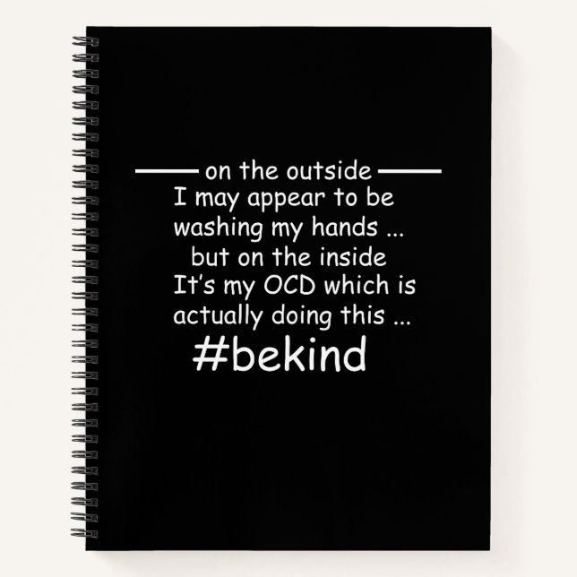 Carnet OCD - Sensibilisation Obsessionnelle Compulsive au (Devant)