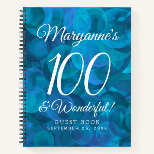Carnet Ocean Blue 100 et merveilleuse fête d'anniversaire