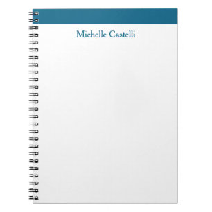 Carnet Ocean Blue & White Professionnel Unique Classique