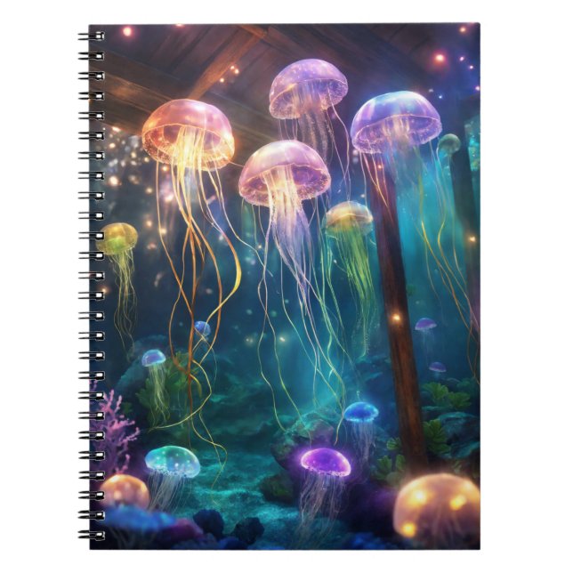 Carnet Océan Jellyfish enchanté - Monde sous-marin (Devant)