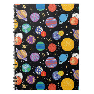 Carnet Odyssée spatiale : motif planétaire