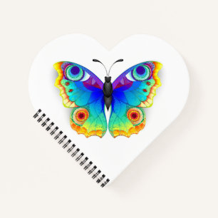 Carnet Oeil de paon arc-en-ciel