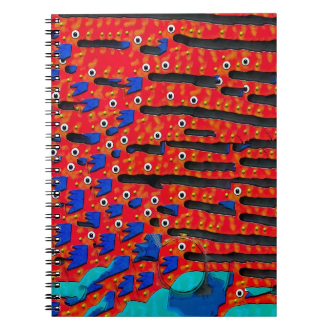 Carnet Oeil de poisson Abstrait (Devant)