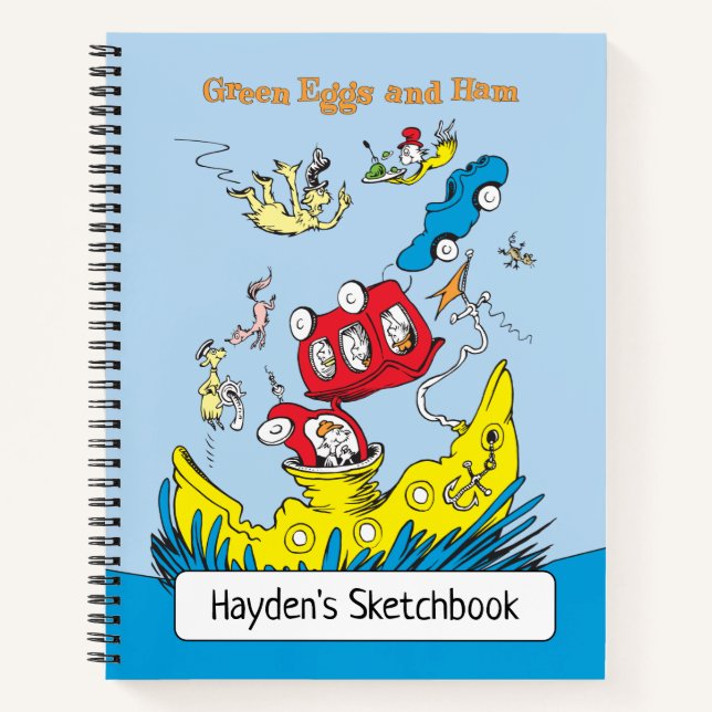 Carnet Oeufs verts et jambon | Dessin (Devant)