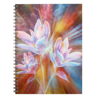 Carnet Œuvre d'art de fleurs modernes abstraites