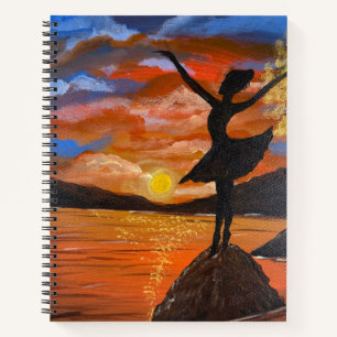 Carnet Œuvre d'art faite main / Danse avec sunso