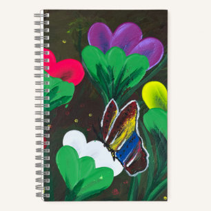 Carnet Œuvre d'art faite main - Papillon Bolssom