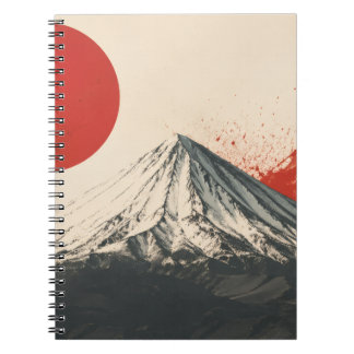 Carnet Œuvre d'art murale minimaliste du mont Damavand –