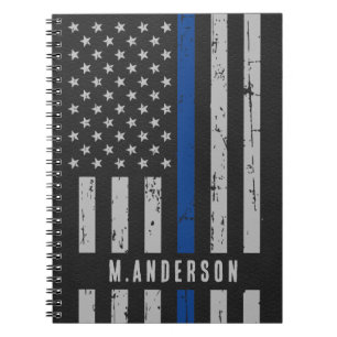 Carnet Officier de police de ligne mince
