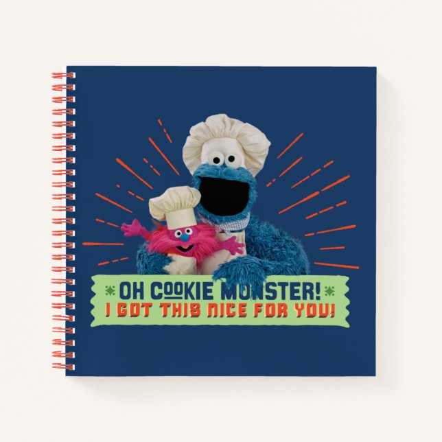 Carnet Oh Cookie Monster ! J'Ai Compris Ça Bien Pour Toi (Devant)