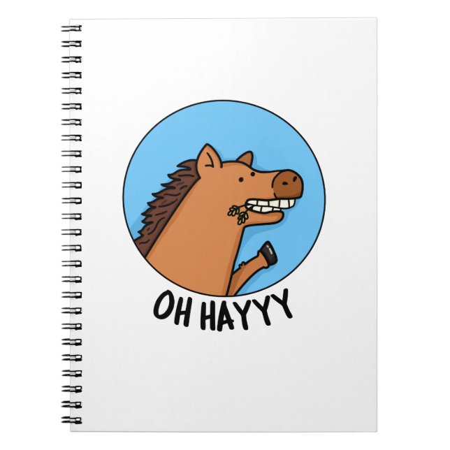 Carnet Oh Hayyyy Blague de Cheval Drôle  (Devant)