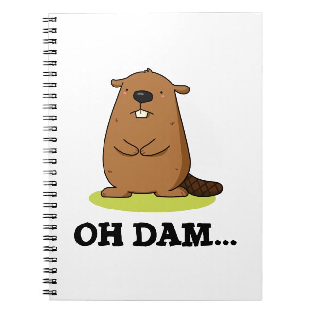 Carnet Oh Mon Dieu Blague de Castor Drôle  (Devant)