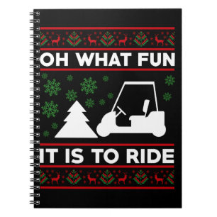 Carnet Oh Quelle Joie De Rouler En Chariot De Golf Noël